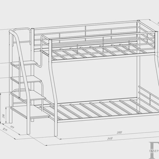 Двухъярусная кровать «Толедо 1»